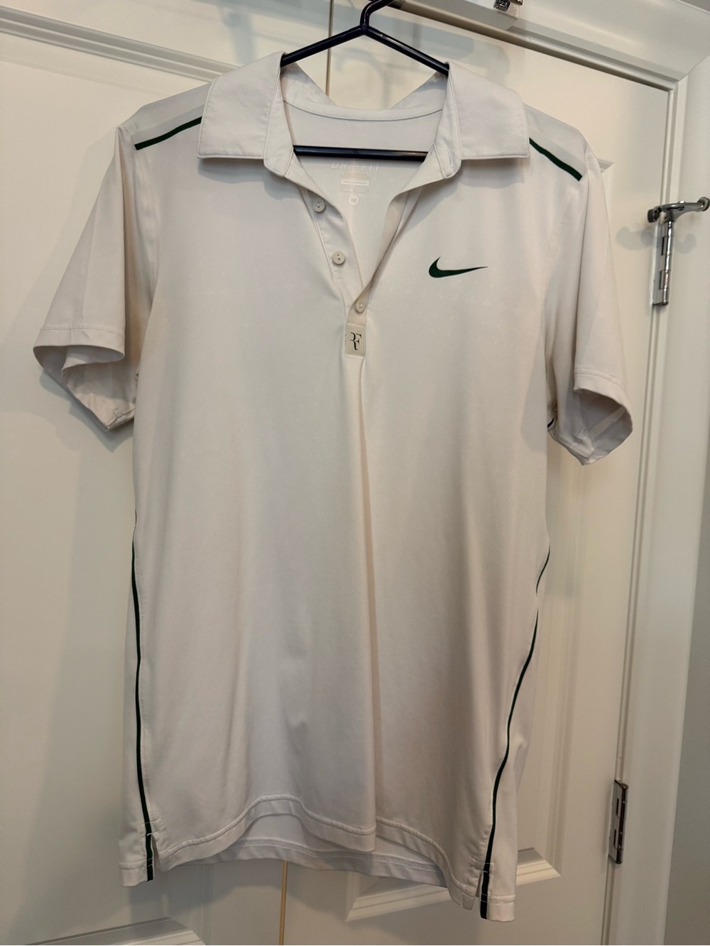 RARE ROGER FEDERER 2011 WIMBLEDON NIKE POLO T-SHIRT TENNIS RF TRIKOT MEDIUM
